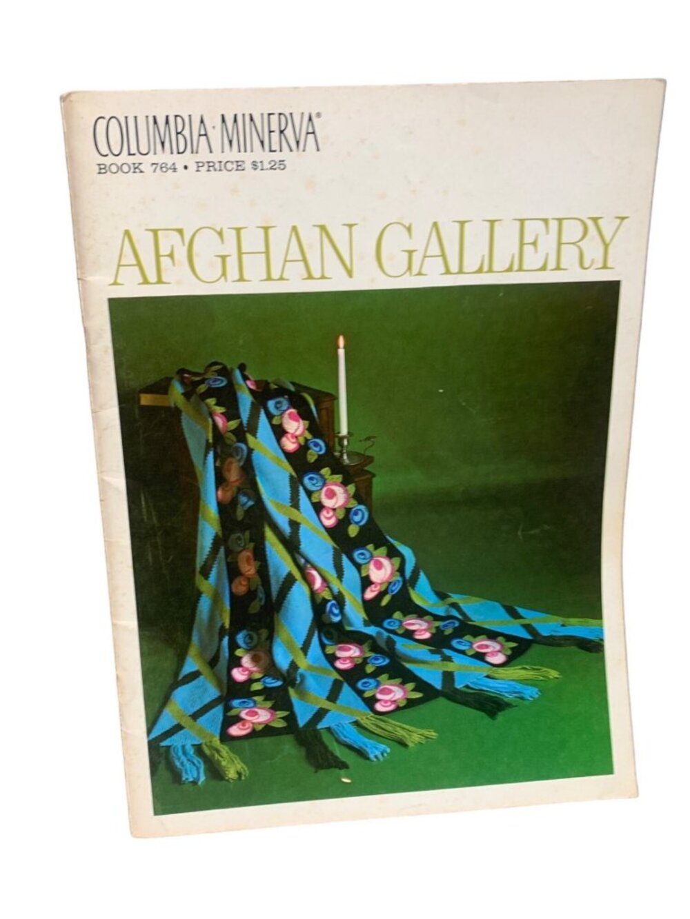 Columbia-Minerva Afghan Gallery Book 784 Crochet Patterns Book
